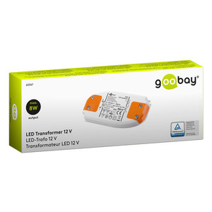 GOOBAY μετασχηματιστής LED 60367, 12V, 8W, IP20