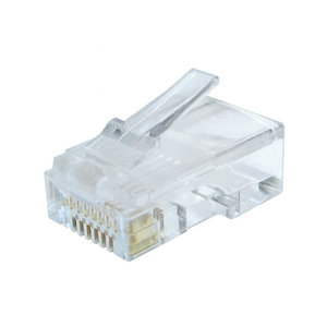 CABLEXPERT MODULAR PLUG 8P8C FOR SOLID CAT6 LAN CABLE 100PCS/BAG