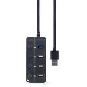 GEMBIRD 4-PORT USB HUB (1XUSB3.1+3XUSB2.0) WITH SWITCHES