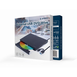 GEMBIRD EXTERNAL USB DVD DRIVE BLACK