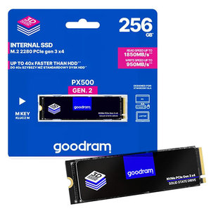 GOODRAM M2 GEN2 2280 PCIe 3x4 256GB PX500