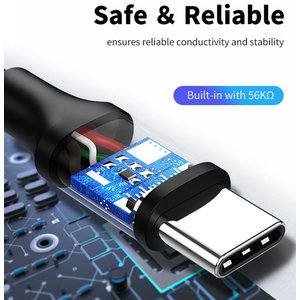 CABLETIME καλώδιο USB 2.0 σε USB Type-C C160, 5V 3A, 1m, μαύρο