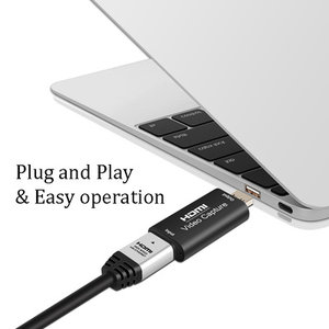 POWERTECH converter καταγραφής video CAB-H147, HDMI σε USB, μαύρος