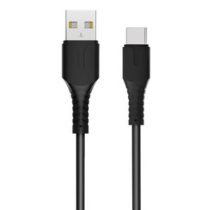 ROCKROSE καλώδιο USB σε USB-C Alpha AC, 2.4A 12W, 1m, μαύρο