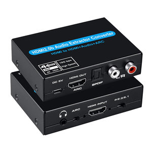 POWERTECH converter CAB-H154 από HDMI σε HDMI, 3.5mm & 2x RCA, 4K