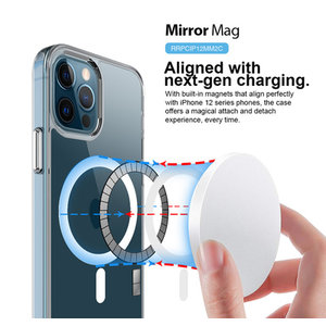 ROCKROSE θήκη Mirror Mag για iPhone 12 Pro Max, με μαγνήτες, διάφανη