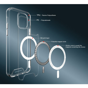 ROCKROSE θήκη Mirror Mag για iPhone 12 Pro Max, με μαγνήτες, διάφανη