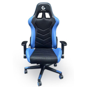 GEMBIRD GAMING CHAIR LEATHER BLACK/BLUE