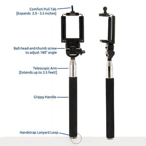 LAMTECH 3IN1 BLUETOOTH SELFIE-STICK FOR SMARTPHONES, ACTION CAMERAS AND DIGITAL CAMERAS