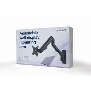 GEMBIRD ADJUSTABLE WALL DISCPLAY MOUNTING ARM UP TO 27'/7KG