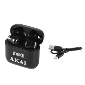 Akai BTE-J101 Μαύρα Ασύρματα Bluetooth in-ear ακουστικά