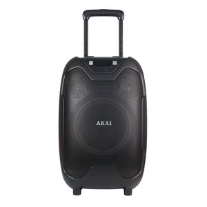 Akai ABTS-X10 PLUS Φορητό ηχείο Bluetooth με ενισχυτή, AWS, USB, AUX, FM, ασ. μικρόφωνο και χειριστήριο με υποδοχή για 2 μικρόφωνα και όργανο – 50W RMS