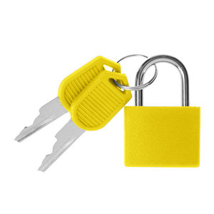 Λουκέτο με κλειδί BENZI Κίτρινο BZ5740