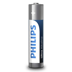 PHILIPS Ultra αλκαλικές μπαταρίες LR03E1BK/00, AAA LR03 1.5V, 500τμχ