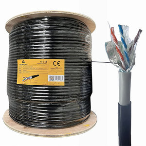CABLEXPERT CAT6 FTP LAN GEL FILLED OUTDOOR CABLE SOLID 305M BLACK