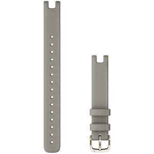 GARMIN Lily Braloba Gray Leather Strap with Cream Gold Hardware (Large)