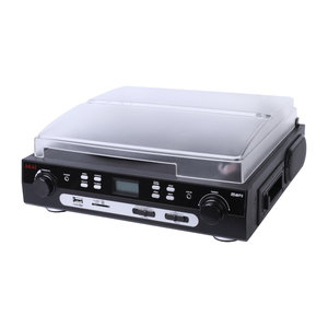 Akai ATT-15C Πικάπ με Bluetooth, USB, SD, CD, AM/FM, AUX, REC, ενσωματωμένα ηχεία και προστατευτικό κάλυμμα