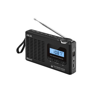 Akai APR-600 Φορητό ραδιόφωνο παγκοσμίου λήψεως με Bluetooth, USB, micro SD, AM/FM και οθόνη