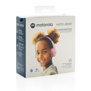 Motorola Moto JR300 PNK Ροζ ασύρματα on ear Bluetooth παιδικά ακουστικά με splitter