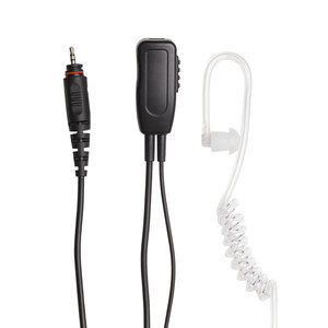 Osio NT-8990 Αδιάβροχο ακουστικό handsfree για επαγγελματικό πομποδέκτη Μotorola CLP-446e με βύσμα για σύνδεση με δεύτερο, PTT και διάφανο σπιράλ σιλικόνης