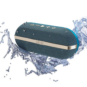 Akai ABTSW-30B Μπλε φορητό αδιάβροχο ηχείο Bluetooth με ύφασμα, AWS και handsfree-20W RMS