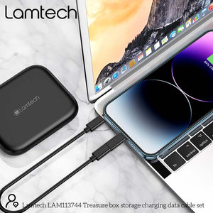 LAMTECH ALL-IN-ONE CHARGING DATA CABLE SET WITH STORAGE CASE