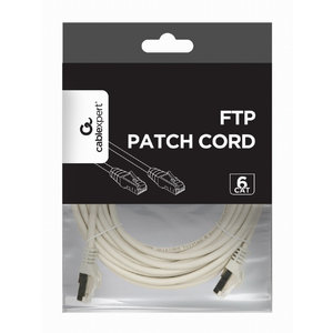CABLEXPERT FTP CAT6 PATCH CORD GREY SHIELDED 7.5M