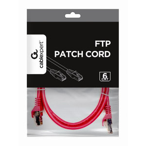 CABLEXPERT FTP CAT6 PATCH CORD PINK SHIELDED 1M