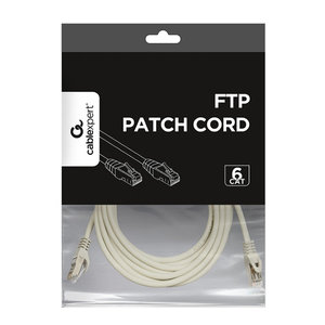 CABLEXPERT FTP CAT6 PATCH CORD WHITE 5M