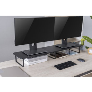 GEMBIRD LONG RECTANGLE MONITOR STAND FOR 2 MONITORS
