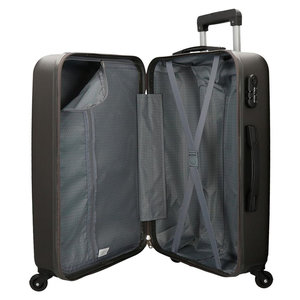Roll Road βαλίτσα μεσαία ABS 65x46x23cm σειρά Flex Anthracite