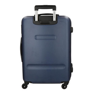 Roll Road βαλίτσα μεσαία ABS 65x46x23cm σειρά Flex Navy Blue