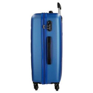 Roll Road βαλίτσα μεσαία ABS 65x46x23cm σειρά Flex Blue
