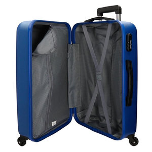 Roll Road βαλίτσα μεσαία ABS 65x46x23cm σειρά Flex Blue