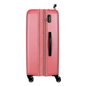 Roll Road βαλίτσα μεσαία expandable ABS 68x48x27cm σειρά Camboya Light Pink