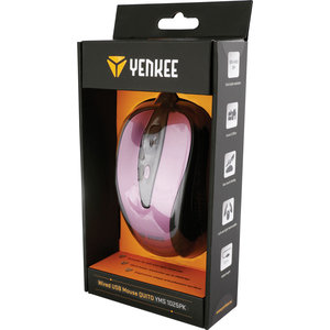 YENKEE YMS 1025PK QUITO Ενσύρματο Ποντίκι με σύνδεση USB και ρυθμιζόμενη ανάλυση έως 2400DPI