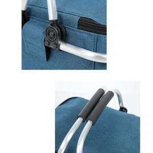 Πτυσσόμενη Ισοθερμική Τσάντα για Πικ-Νικ 22Lt AMBER Μπλε AM3004
