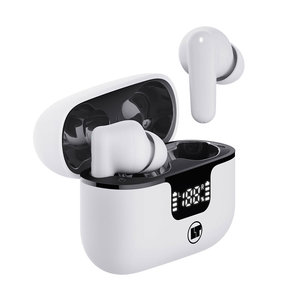 LAMTECH BT5.3 EARBUDS ANC & 4MIC ENC WITH LED CHARGING CASE WHITE