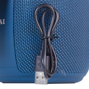 Akai ABTS-V5BL Μπλε φορητό μίνι ηχείο Bluetooth με USB, SD, FM, AWS, LED, Handsfree-3W RMS