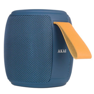 Akai ABTS-V5BL Μπλε φορητό μίνι ηχείο Bluetooth με USB, SD, FM, AWS, LED, Handsfree-3W RMS