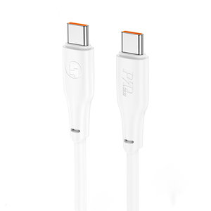 LAMTECH CHARGE AND DATA CABLE TYPE-C TO TYPE-C 60W 2M WHITE