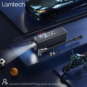 LAMTECH CAR TIRE PUMP DC12V 3.5BAR WITH LCD SCREEN