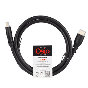 Osio OSK-1480 Καλώδιο HDMI Ultra High Speed 2.1, 4K/8K, 48 Gbps με ethernet αρσενικό σε αρσενικό 1.5m