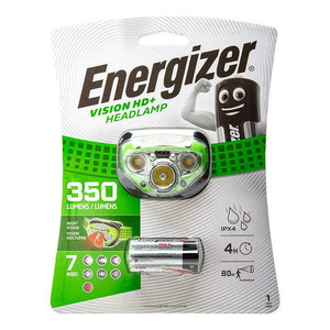 Energizer Vision HD+ Φακός Κεφαλής LED Αδιάβροχος IPX4 με Μέγιστη Φωτεινότητα 350lm Green