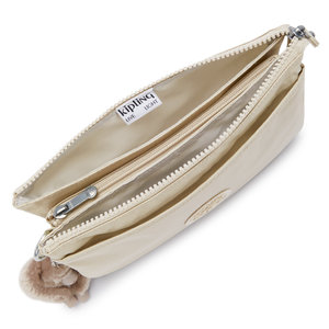 Kipling Τσάντα ώμου 24x16x6.5cm σειρά Riri Beige Pearl