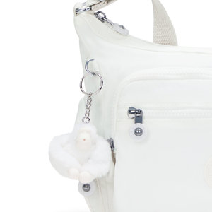 Kipling Τσάντα ώμου/χιαστί 29x22x16.5cm σειρά Gabbie S Pure Alabaster