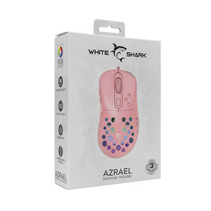 WHITE SHARK 6D GAMING MOUSE DPI 12800 GM-5013 PINK