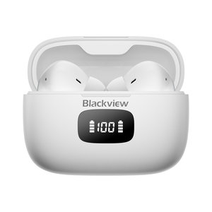 BLACKVIEW BT5.3 ANC+4MIC AIRBUDS 8 WITH CHARGING DOCK WHITE