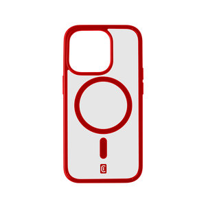 Cellular Line Pop Mag Θήκη Κινητού Σκληρής Σιλικόνης Back Cover για iPhone 15 Pro Κόκκινη