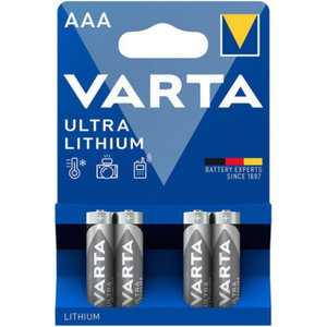 Varta Ultra Μπαταρίες Λιθίου AAA 1.5V 4τμχ
